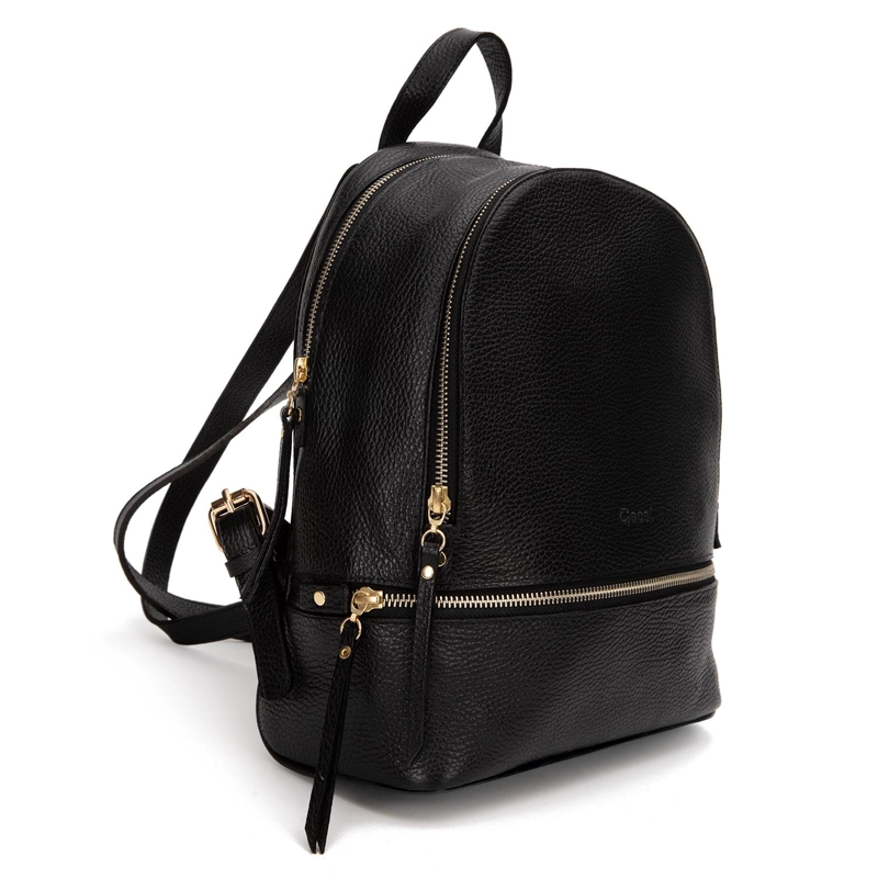 MOCHILA DE CUERO MUJER GACEL NEGRO GRANDE CAR2588 - 3