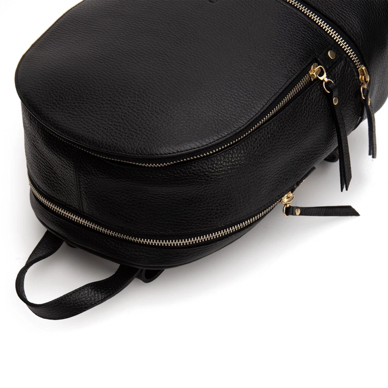 MOCHILA DE CUERO MUJER GACEL NEGRO GRANDE CAR2588 - 4
