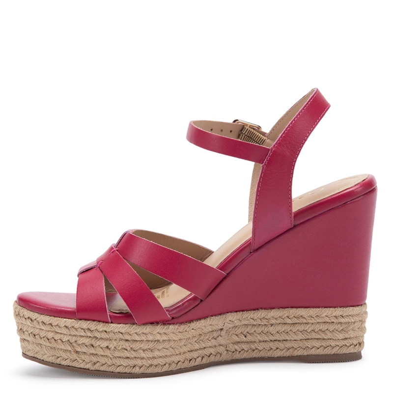SANDALIA DE CUERO MUJER GACEL FUCSIA GILDA - 3