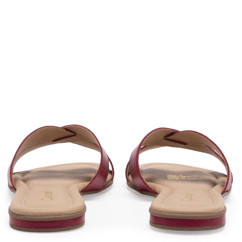 SANDALIA DE CUERO MUJER GACEL FUCSIA SANDY - 5