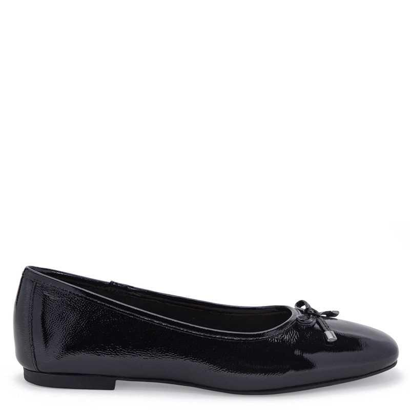 BALLERINA DE CUERO MUJER GACEL NEGRO MIKIA - 1