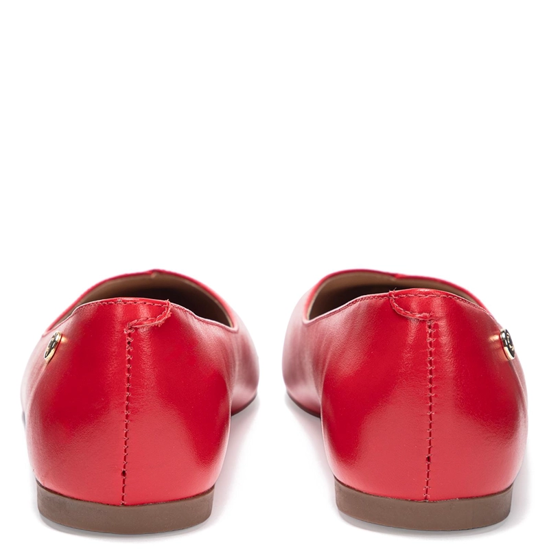 BALLERINA DE CUERO MUJER GACEL ROJO KIM - 5