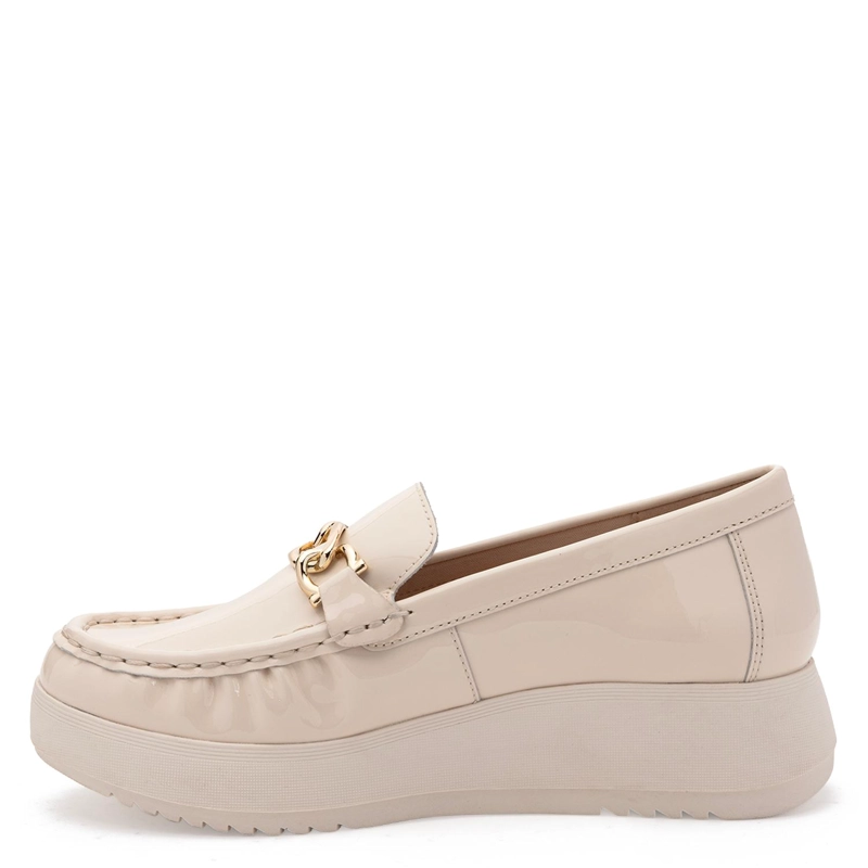MOCASIN DE CUERO MUJER GACEL CRUDO LYDIA - 3