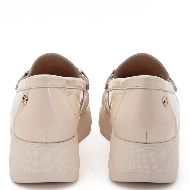 MOCASIN DE CUERO MUJER GACEL CRUDO LYDIA - 5