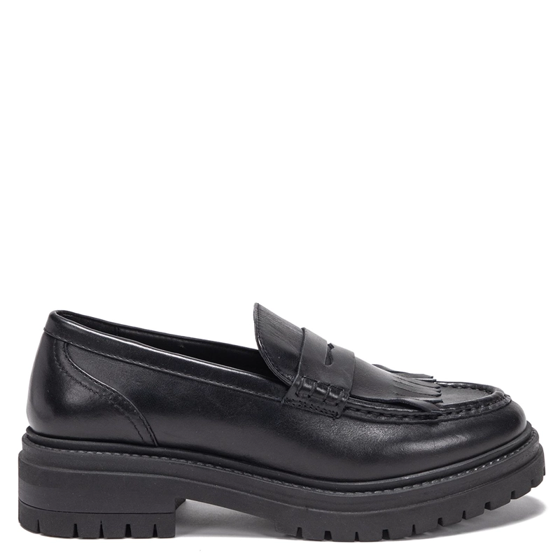 MOCASIN DE CUERO MUJER GACEL NEGRO TIMOTHY - 1