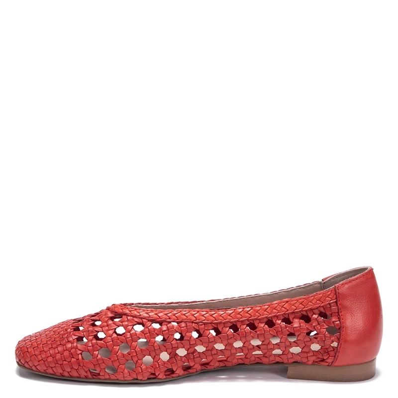 BALLERINA DE CUERO MUJER GACEL ROJO TERE - 3