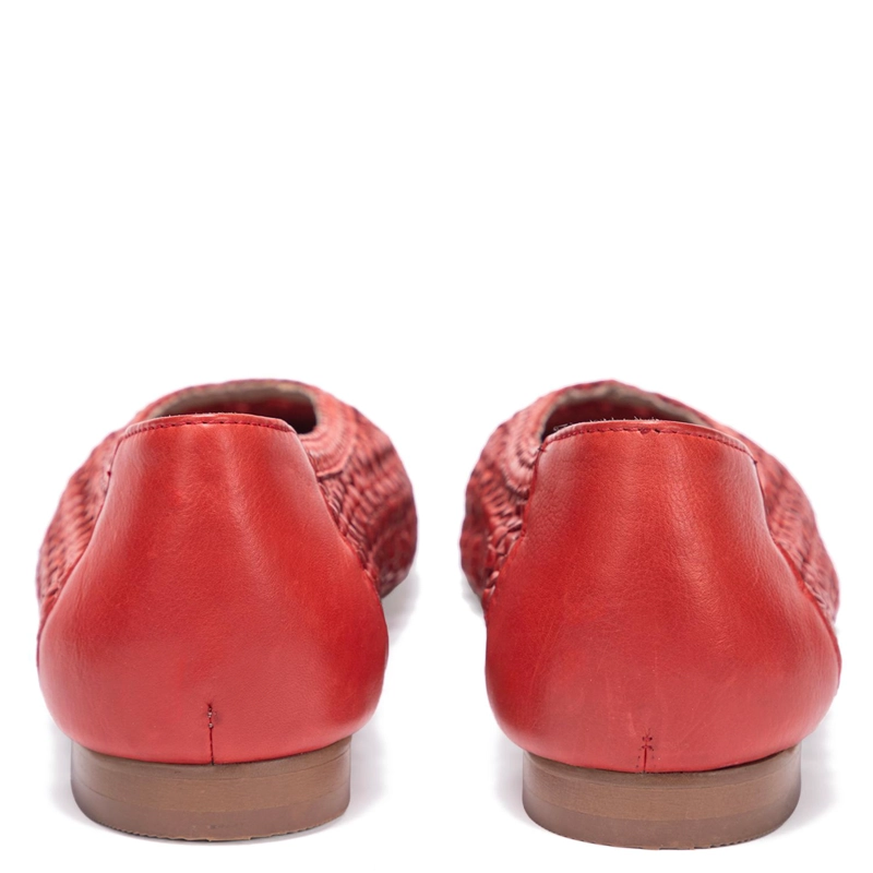 BALLERINA DE CUERO MUJER GACEL ROJO TERE - 5