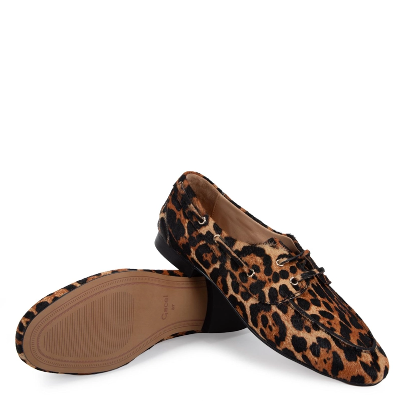 MOCASIN DE CUERO MUJER GACEL LEOPARDO QUINN - 4