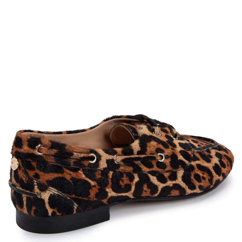 MOCASIN DE CUERO MUJER GACEL LEOPARDO QUINN - 5