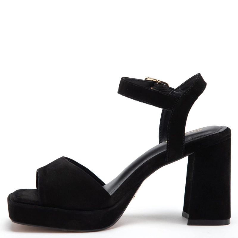 SANDALIA DE CUERO MUJER GACEL NEGRO MABEL 0661493 - 3