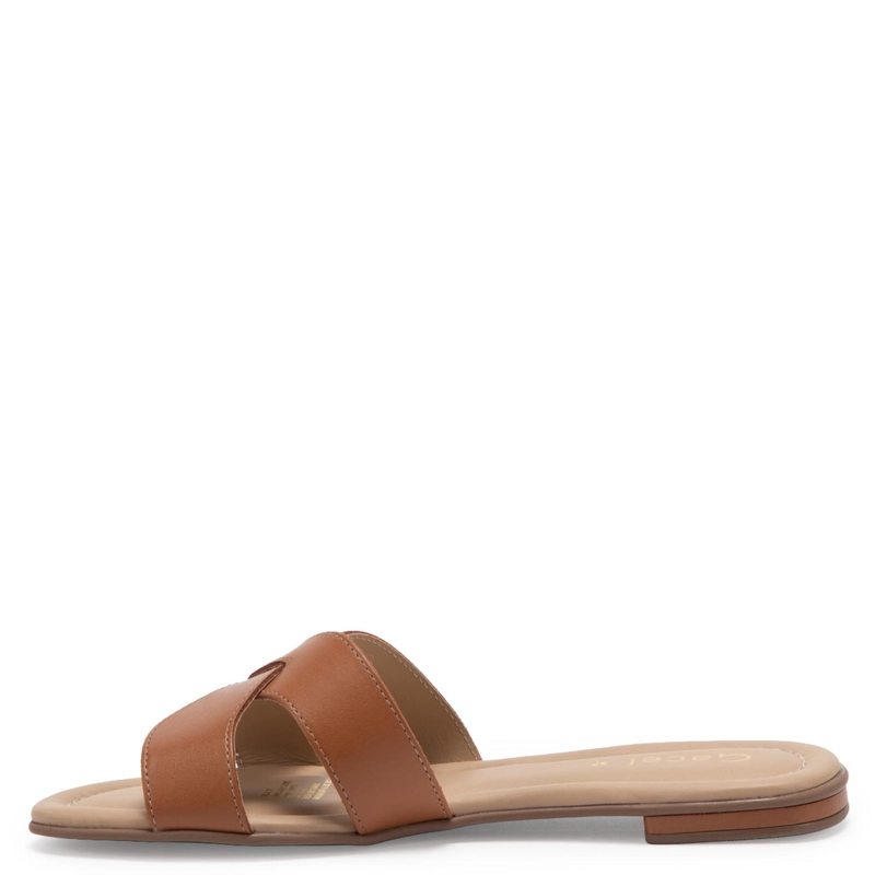 SANDALIA DE CUERO MUJER GACEL CAMEL SANDY - 3