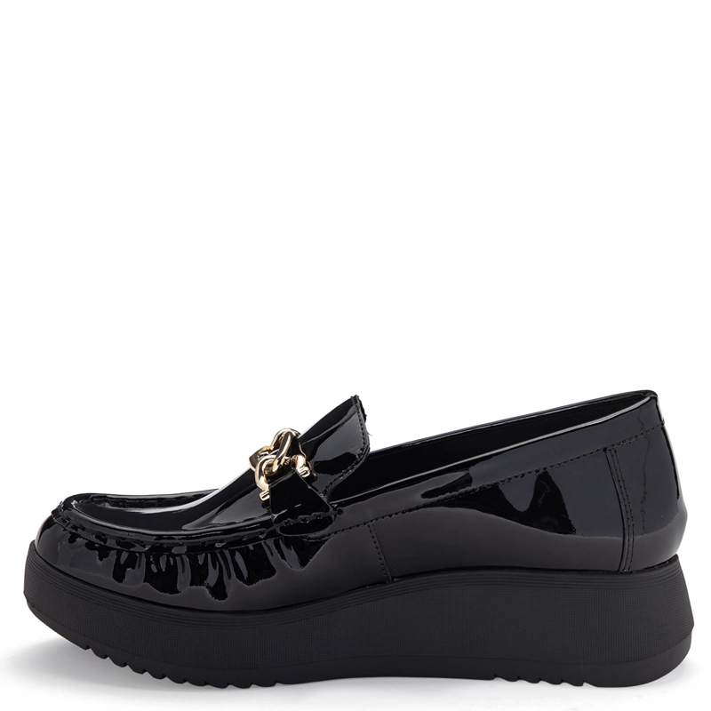 MOCASIN DE CUERO MUJER GACEL NEGRO LYDIA - 3