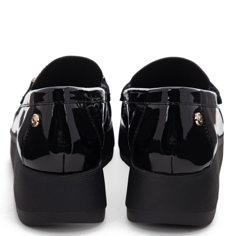 MOCASIN DE CUERO MUJER GACEL NEGRO LYDIA - 5
