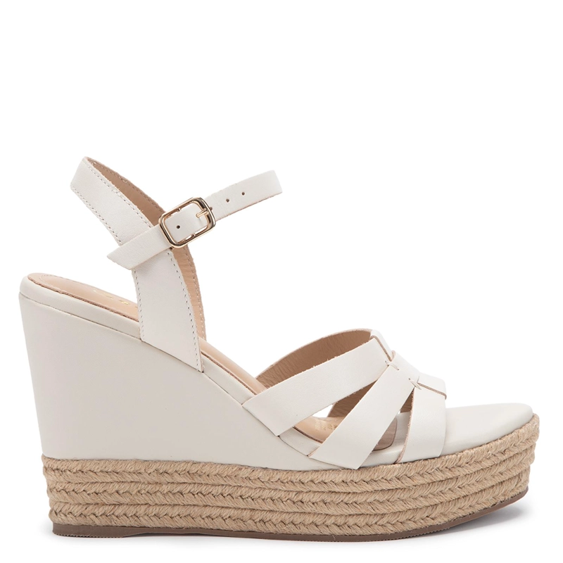 SANDALIA DE CUERO MUJER GACEL CRUDO GILDA - 1