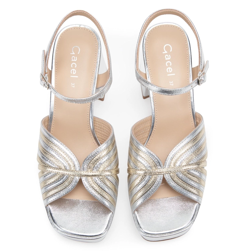SANDALIA DE CUERO MUJER GACEL MULTICOLOR VALESKA - 4