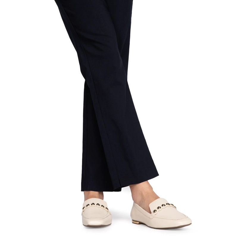 MOCASIN DE CUERO MUJER GACEL CRUDO FIORE - 2
