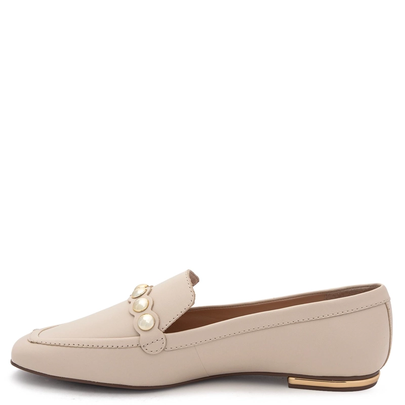 MOCASIN DE CUERO MUJER GACEL CRUDO FIORE - 3