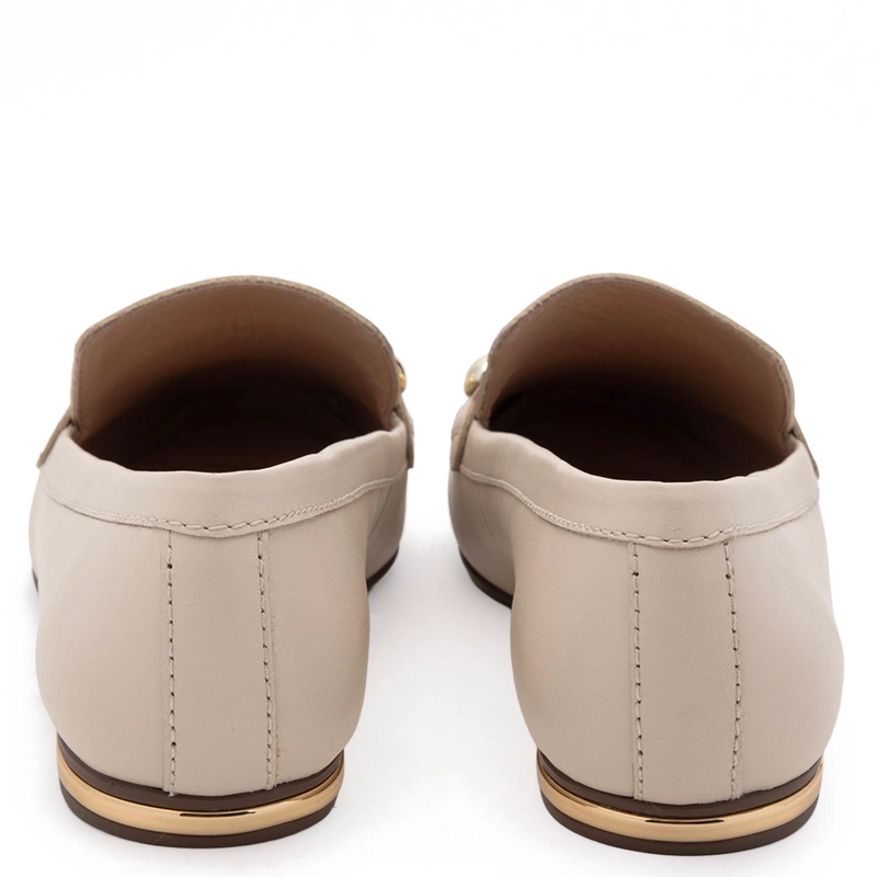 MOCASIN DE CUERO MUJER GACEL CRUDO FIORE - 5