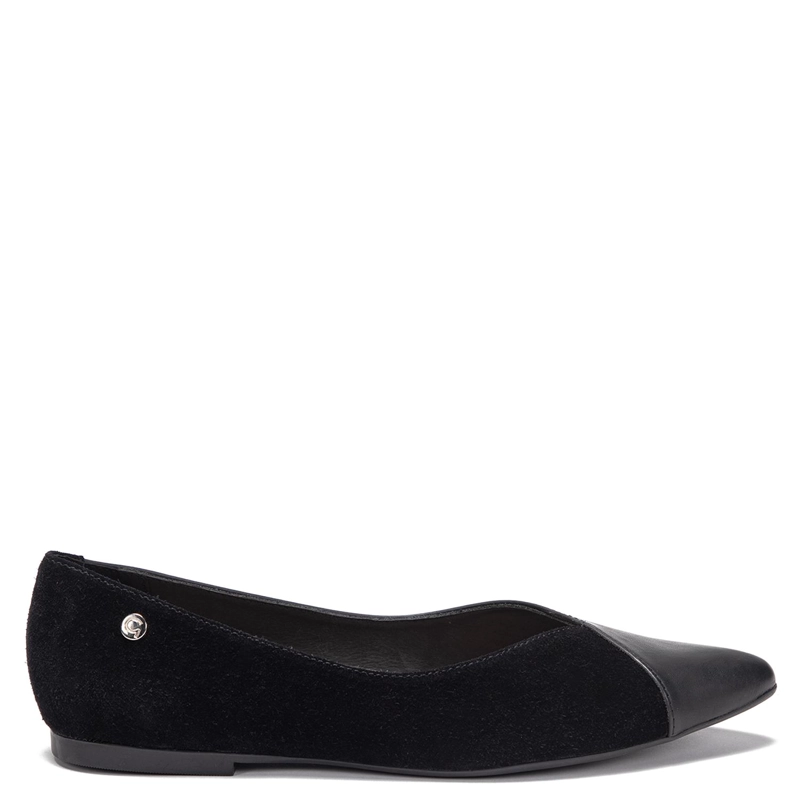 BALLERINA DE CUERO MUJER GACEL NEGRO KIM - 1