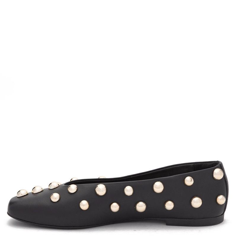 BALLERINA DE CUERO MUJER GACEL NEGRO ABI - 3