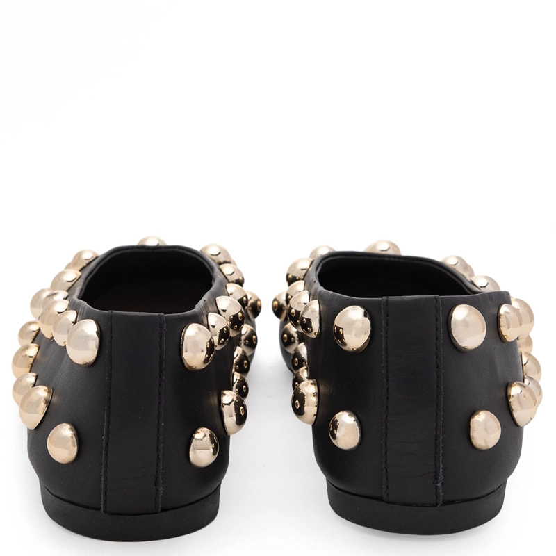 BALLERINA DE CUERO MUJER GACEL NEGRO ABI - 5