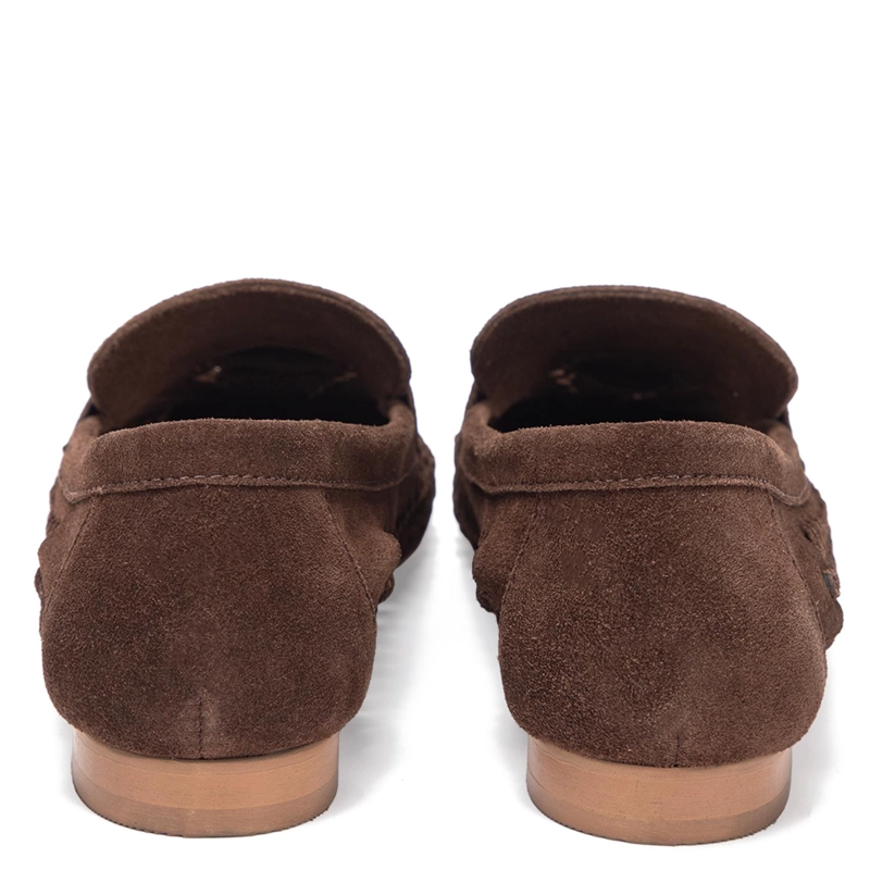 MOCASIN DE CUERO MUJER GACEL CHOCOLATE ELODIE - 5