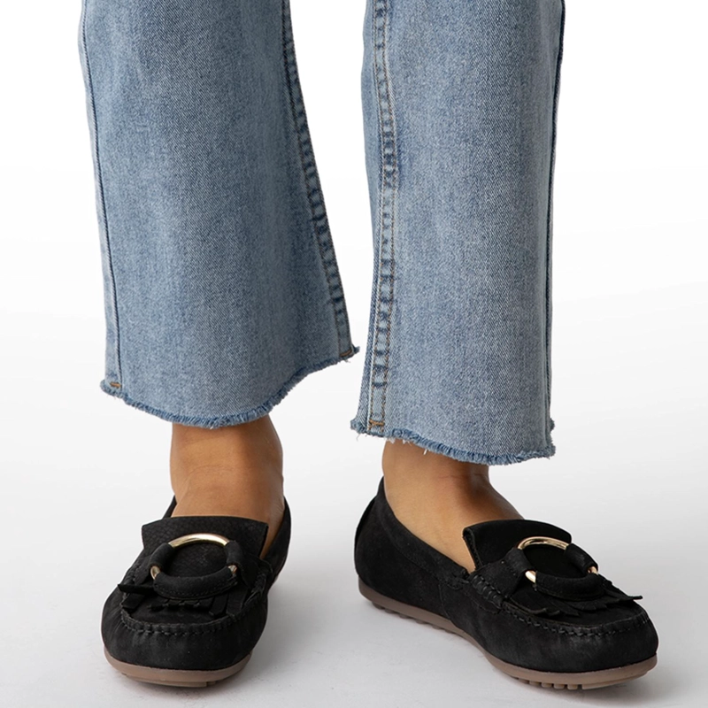 MOCASIN DE CUERO MUJER GACEL BURDEO QUINN - 2