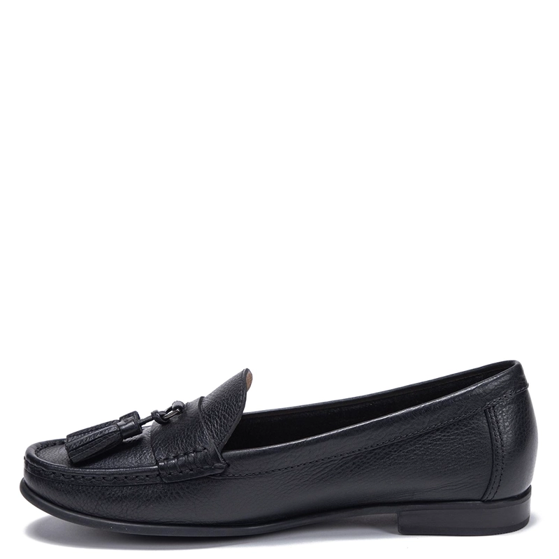 MOCASIN DE CUERO MUJER GACEL NEGRO SIRI - 3