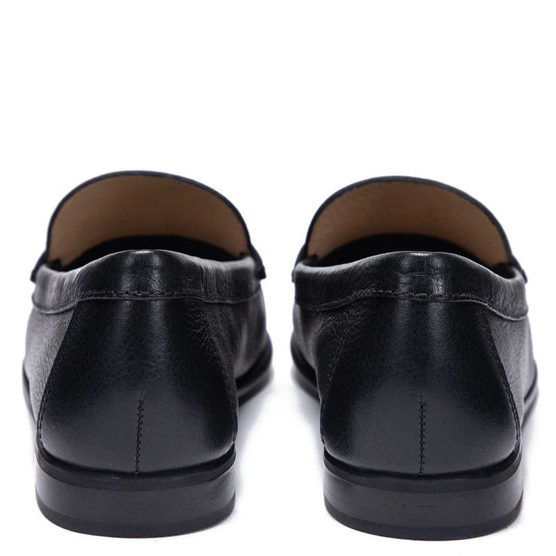MOCASIN DE CUERO MUJER GACEL NEGRO SIRI - 5