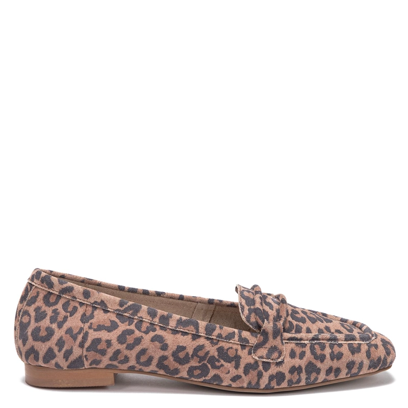 MOCASIN DE CUERO MUJER GACEL LEOPARDO GEMMA - 1