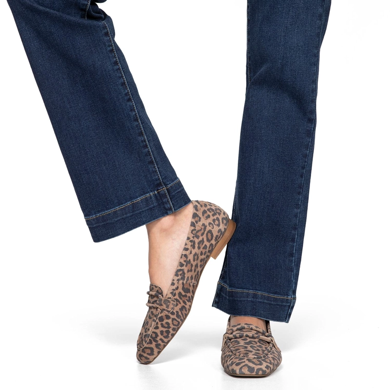 MOCASIN DE CUERO MUJER GACEL LEOPARDO GEMMA - 2