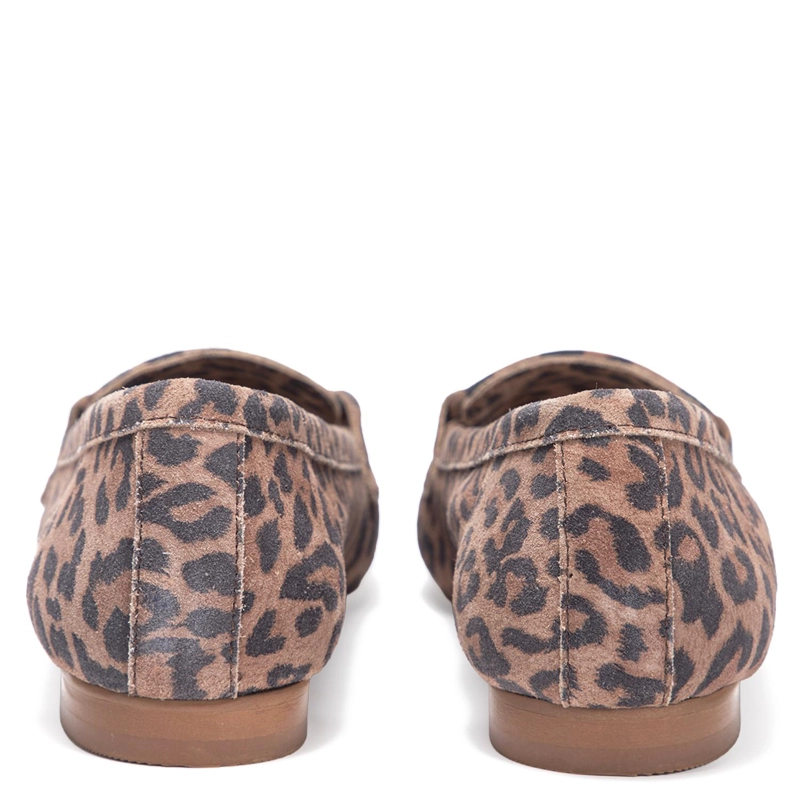 MOCASIN DE CUERO MUJER GACEL LEOPARDO GEMMA - 5