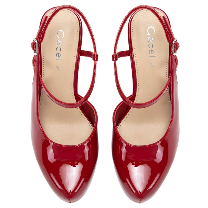ZAPATO DE CUERO MUJER GACEL ROJO OLGA - 4