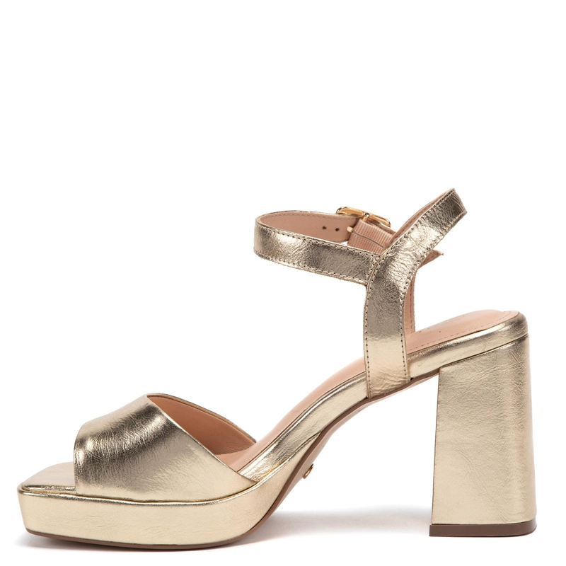 SANDALIA DE CUERO MUJER GACEL DORADO MABEL - 3