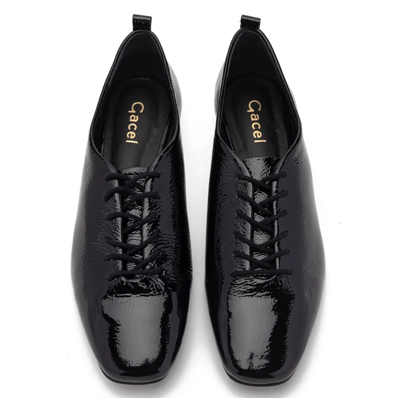 ZAPATO DE CUERO MUJER GACEL NEGRO LONDI - 4