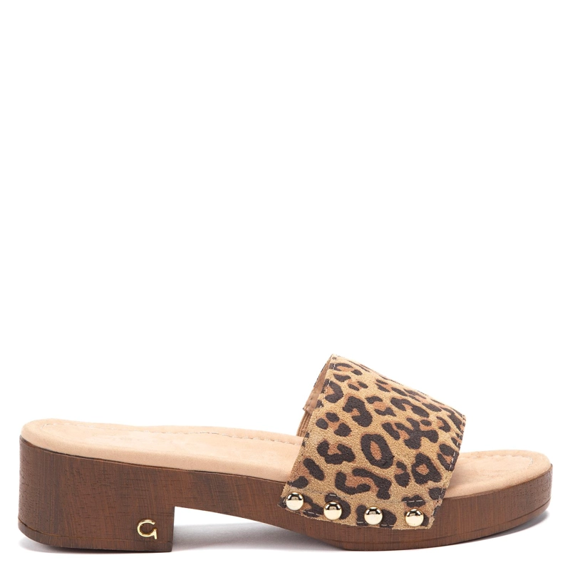 SANDALIA DE CUERO MUJER GACEL LEOPARDO RILEY - 1