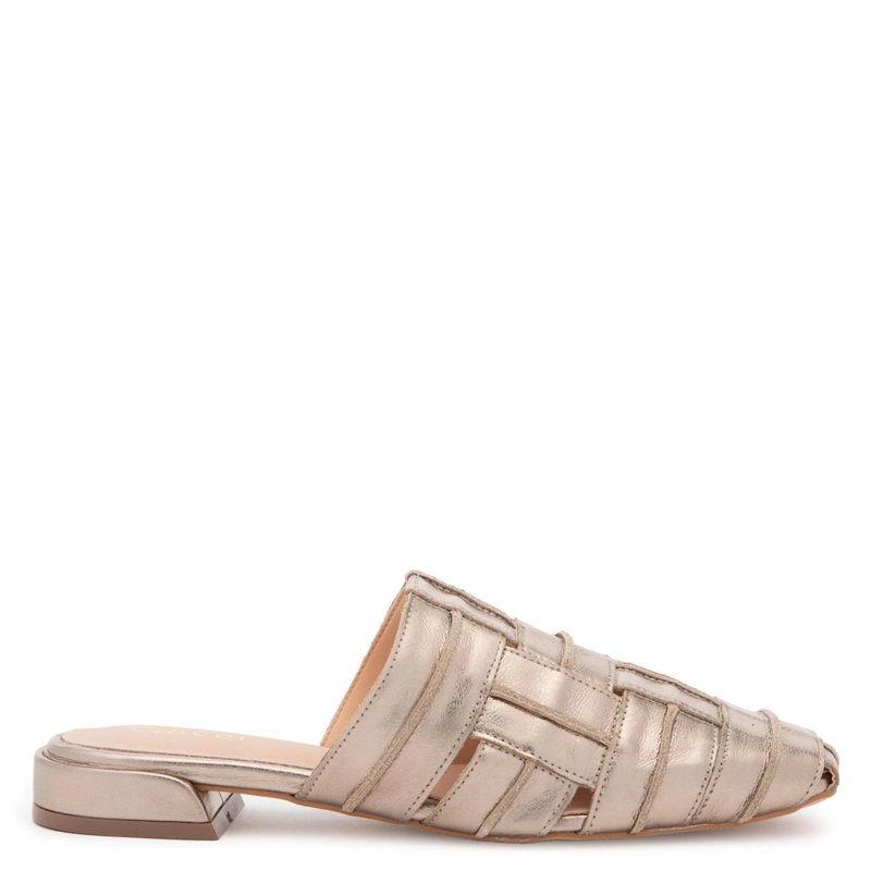 ZAPATO DE CUERO MUJER GACEL DORADO ANDRE - 1