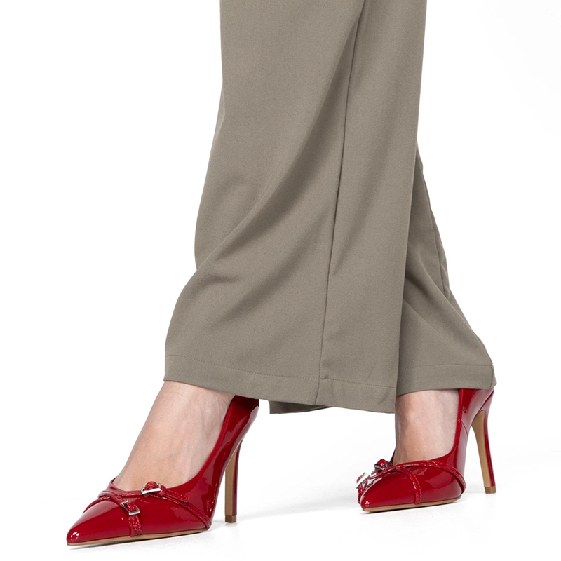 ZAPATO DE CUERO MUJER GACEL ROJO BEGA - 2