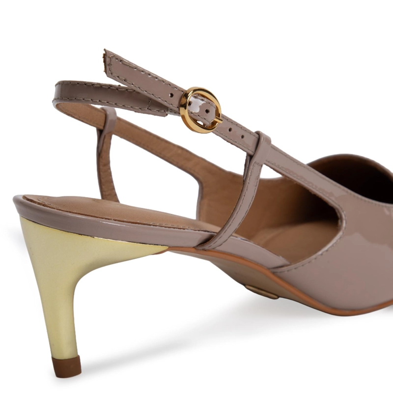 ZAPATO DE CUERO MUJER GACEL TAUPE MORITS - 4