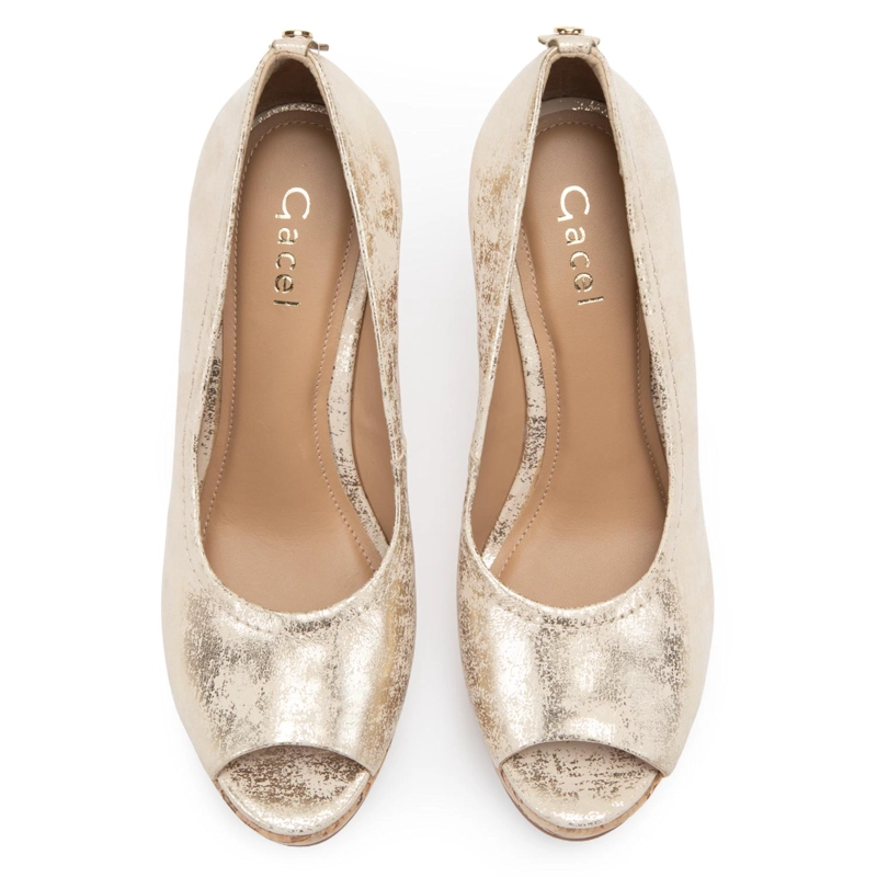 ZAPATO DE CUERO MUJER GACEL DORADO PIPPA - 4