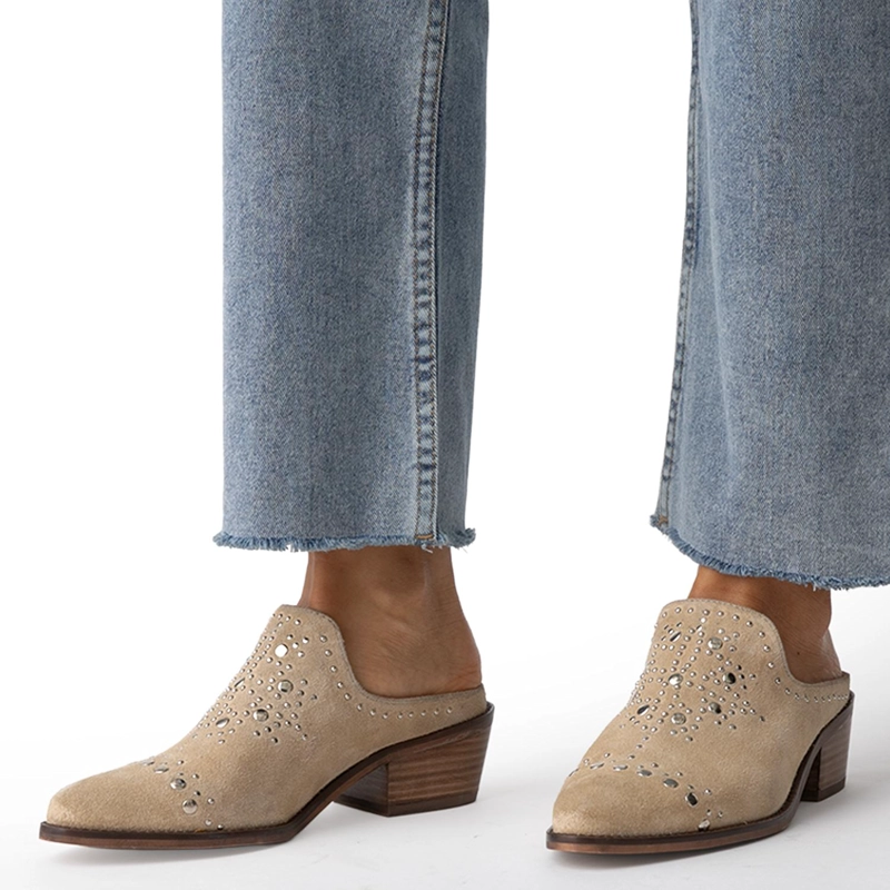 ZAPATO DE CUERO MUJER GACEL ARENA SHEYLA - 2