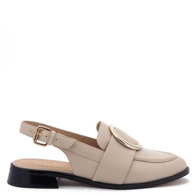 ZAPATO DE CUERO MUJER GACEL CRUDO SEFI - 1