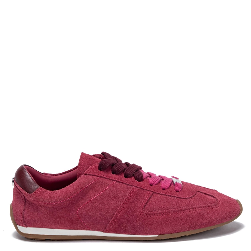 ZAPATILLA DE CUERO MUJER GACEL GUINDA NATT - 1