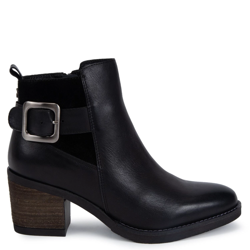 BOTIN DE CUERO MUJER GACEL NEGRO PIERA 0661369 - 1