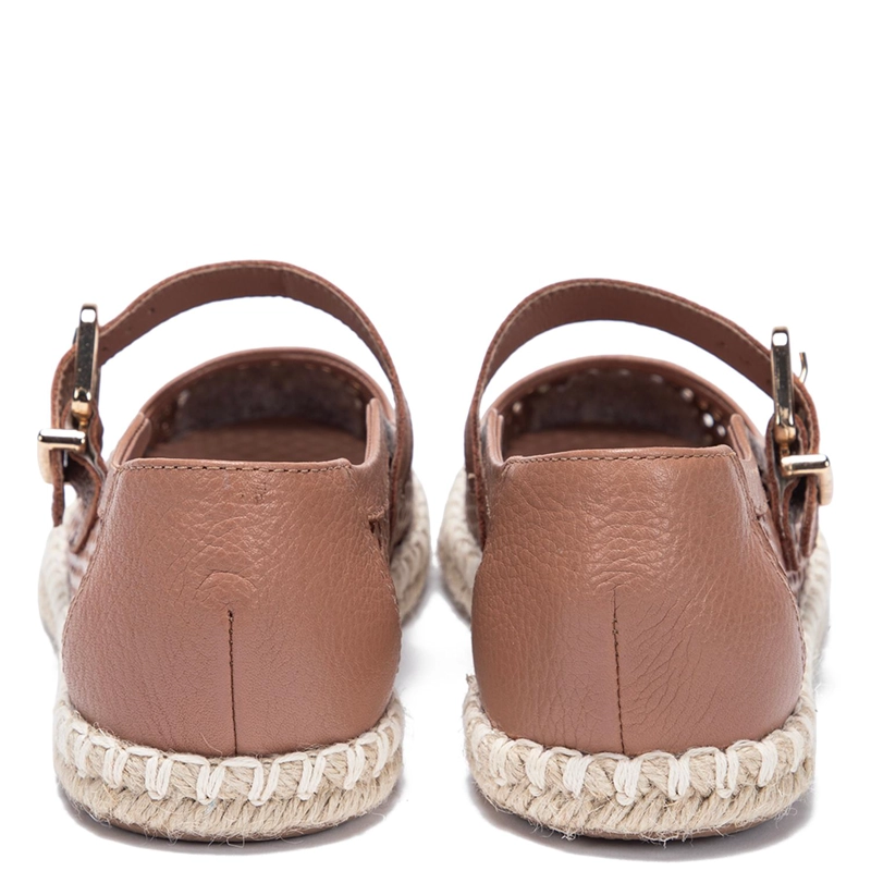 ALPARGATA DE CUERO MUJER GACEL CAMEL MIRTA - 5