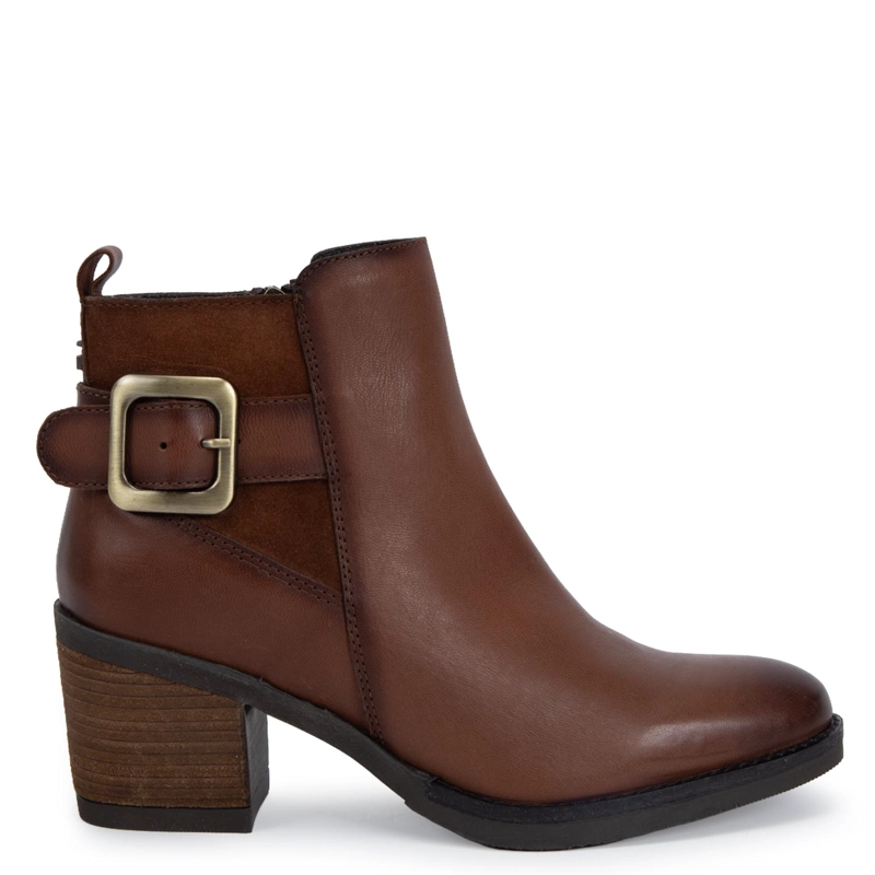 BOTIN DE CUERO MUJER GACEL TOSTADO PIERA 0661370 - 1