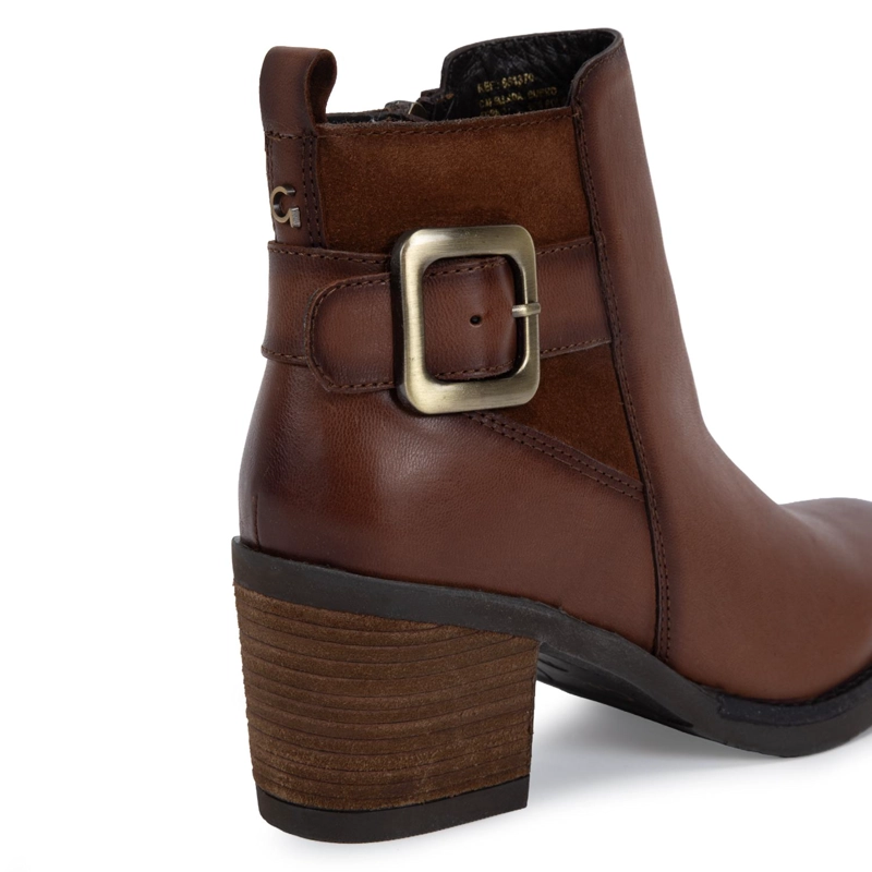 BOTIN DE CUERO MUJER GACEL TOSTADO PIERA 0661370 - 4