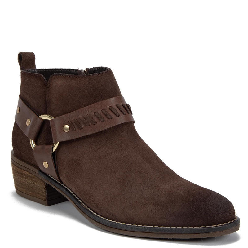 BOOTIE DE CUERO MUJER GACEL CHOCOLATE GINA 0661227 - 3