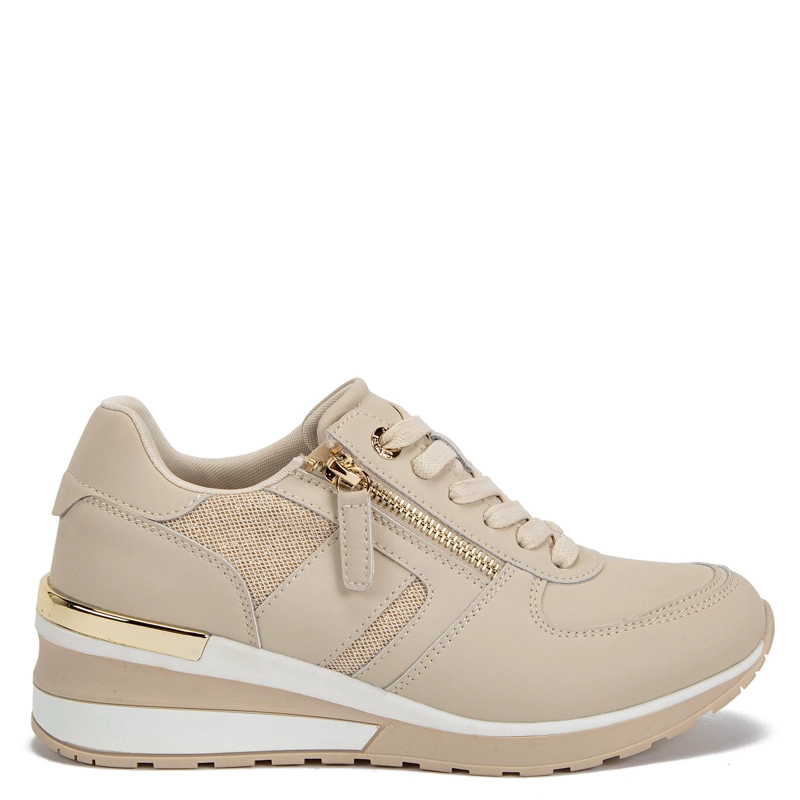 ZAPATILLA DE CUERO MUJER GACEL BEIGE BRIE 0661136 - 3