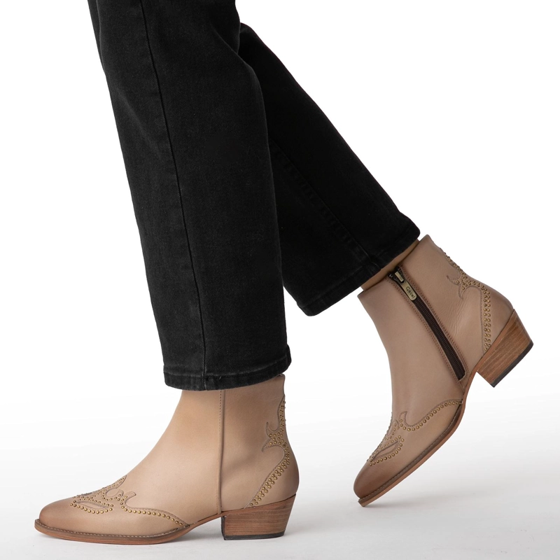 BOTIN DE CUERO MUJER GACEL ARENA ASHLEY - 2